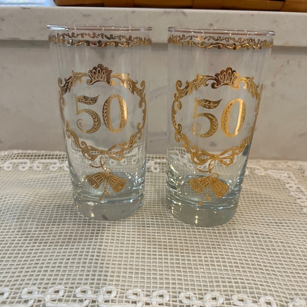 Culver 50th Anniversary Highball Glasses Set of 2